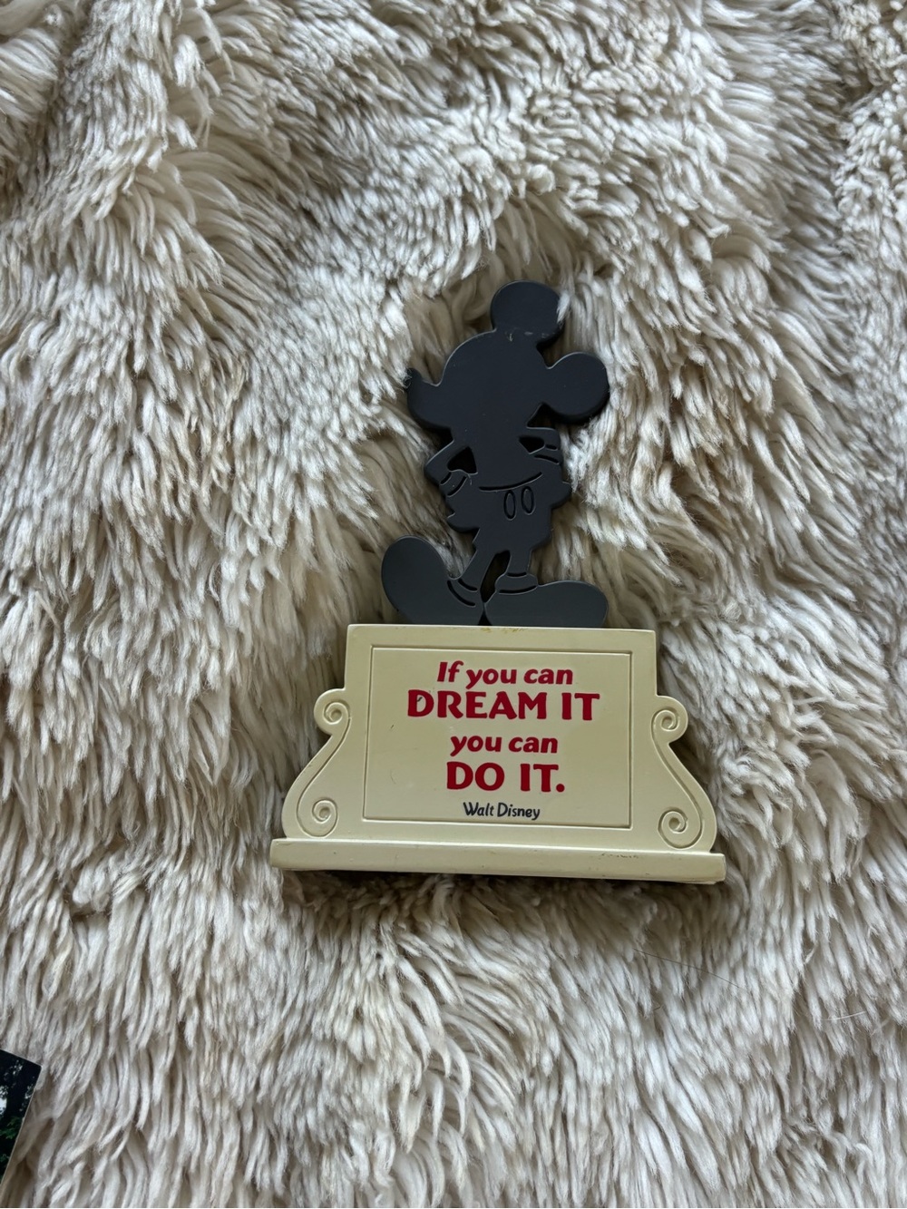 Disney Black & Cream Mickey Mouse Quote Wall Decor